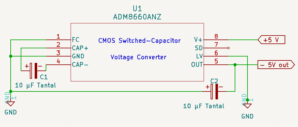 Mit +5 Volt mach -5&nbsp;Volt